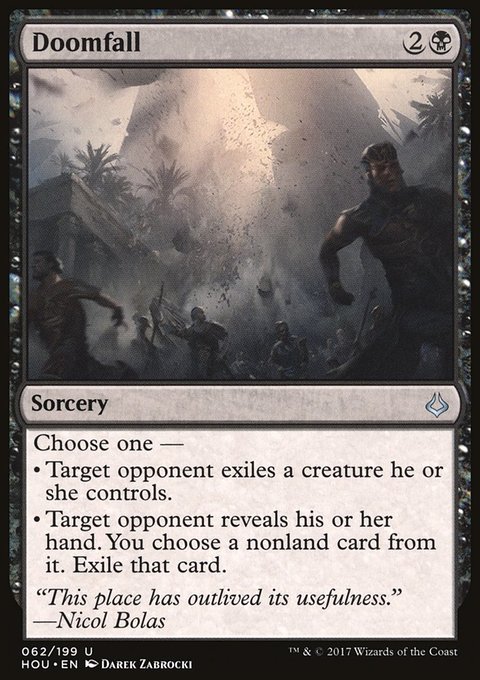 Doomfall, Hour of Devastation #62, Magic: The Gathering card