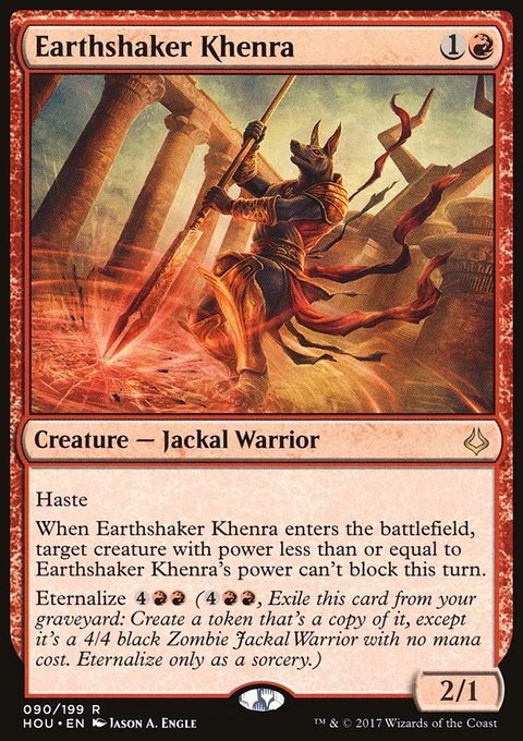 Earthshaker Khenra, Hour of Devastation #90, Magic: The Gathering card