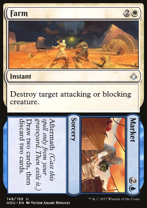 Farm // Market, Hour of Devastation #148, Magic: The Gathering card