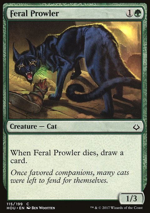 Feral Prowler, Hour of Devastation #115, Magic: The Gathering card