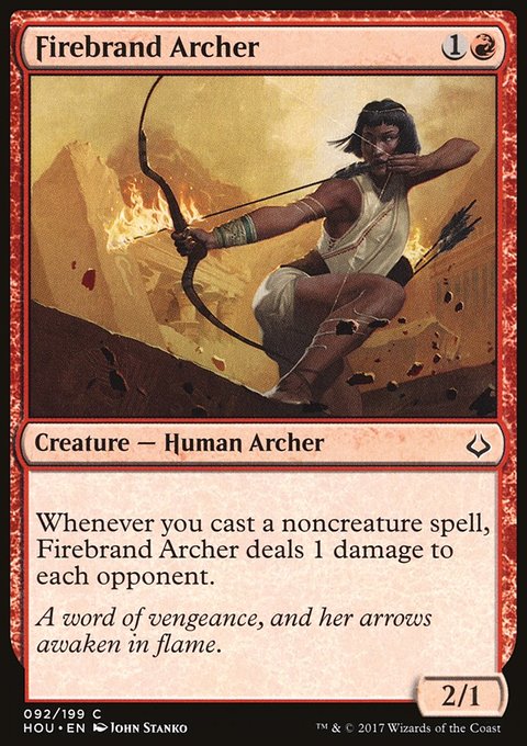 Firebrand Archer, Hour of Devastation #92, Magic: The Gathering card