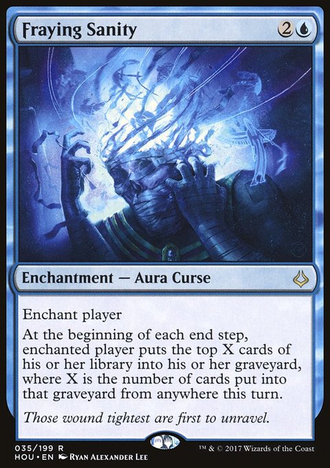 Fraying Sanity, Hour of Devastation #35, Magic: The Gathering card
