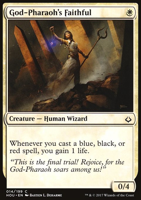 God-Pharaoh's Faithful, Hour of Devastation #14, Magic: The Gathering card