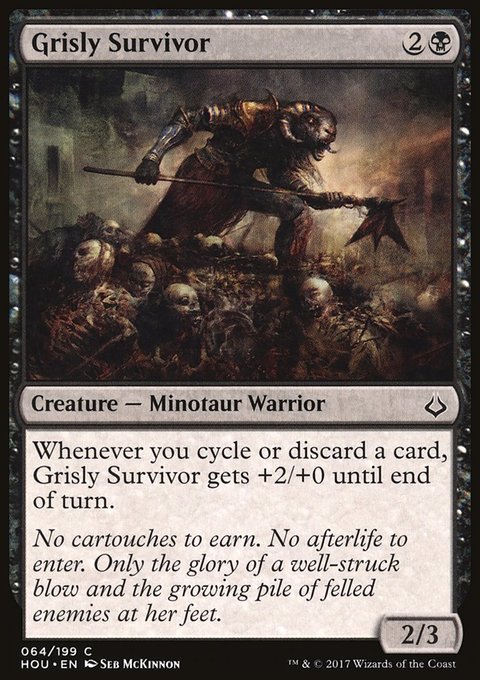 Grisly Survivor, Hour of Devastation #64, Magic: The Gathering card