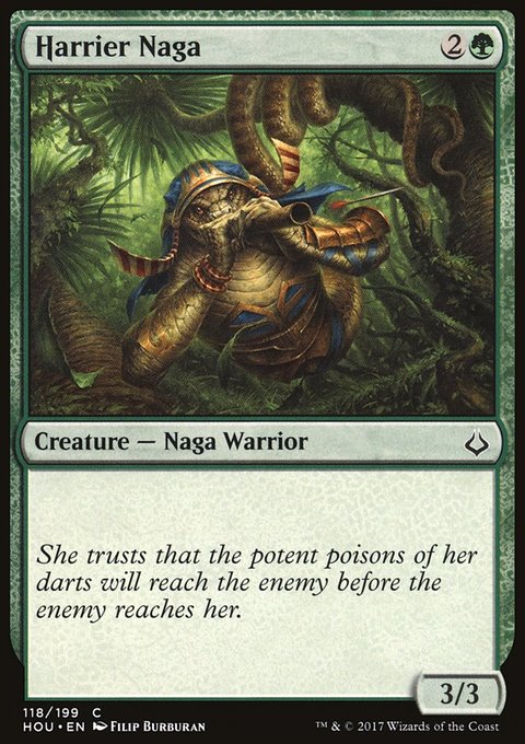 Harrier Naga, Hour of Devastation #118, Magic: The Gathering card