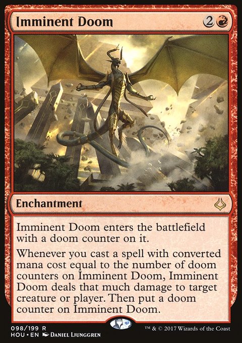 Imminent Doom, Hour of Devastation #98, Magic: The Gathering card