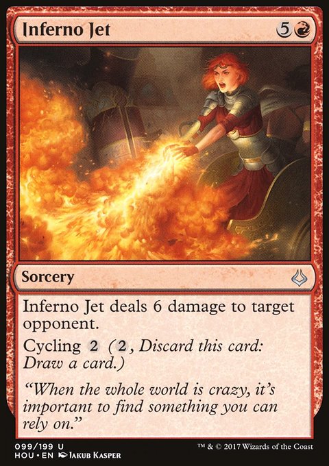 Inferno Jet, Hour of Devastation #99, Magic: The Gathering card