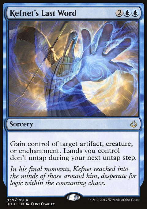 Kefnet's Last Word, Hour of Devastation #39, Magic: The Gathering card