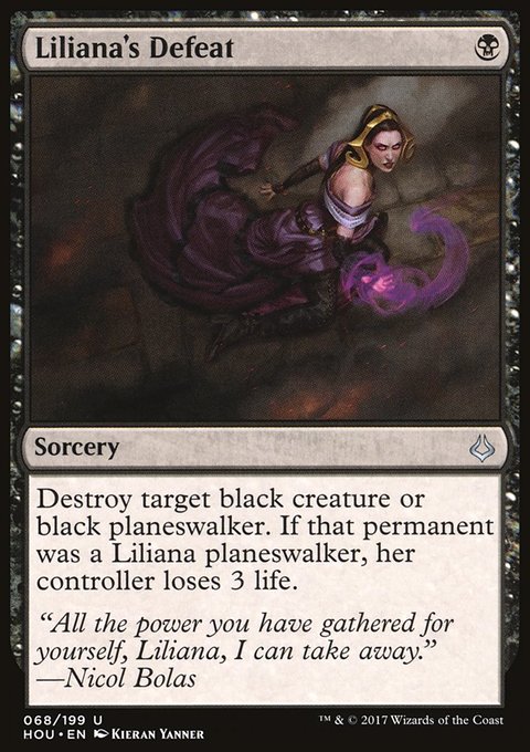 Liliana's Defeat, Hour of Devastation #68, Magic: The Gathering card