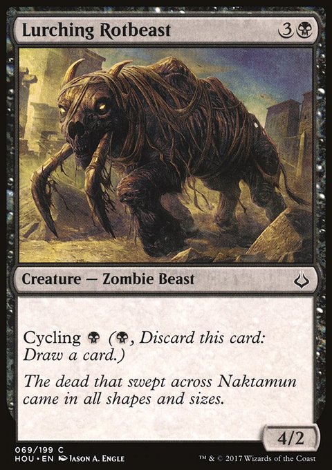 Lurching Rotbeast, Hour of Devastation #69, Magic: The Gathering card