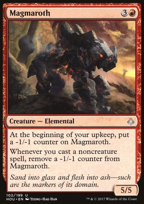 Magmaroth, Hour of Devastation #102, Magic: The Gathering card