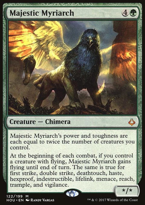 Majestic Myriarch, Hour of Devastation #122, Magic: The Gathering card