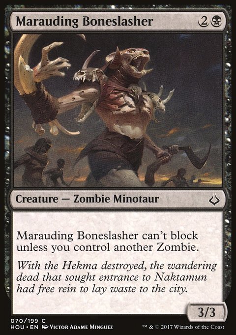 Marauding Boneslasher, Hour of Devastation #70, Magic: The Gathering card