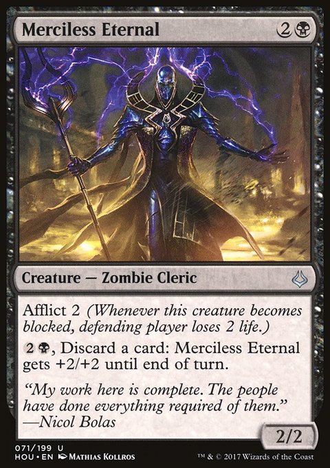 Merciless Eternal, Hour of Devastation #71, Magic: The Gathering card