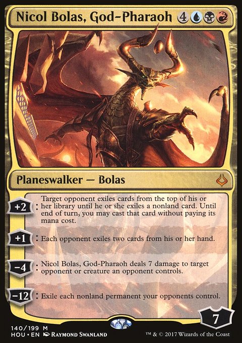 Nicol Bolas, God-Pharaoh, Hour of Devastation #140, Magic: The Gathering card