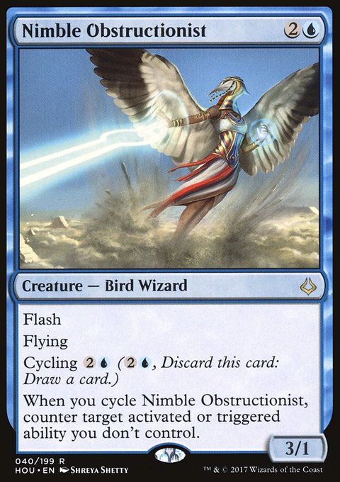 Nimble Obstructionist, Hour of Devastation #40, Magic: The Gathering card