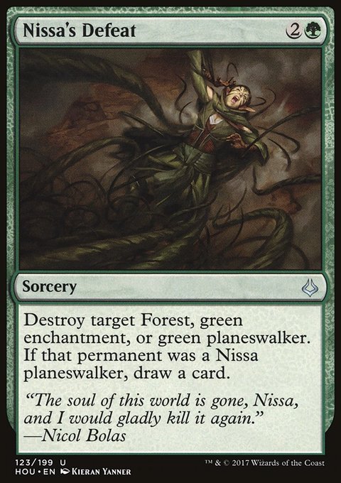 Nissa's Defeat, Hour of Devastation #123, Magic: The Gathering card