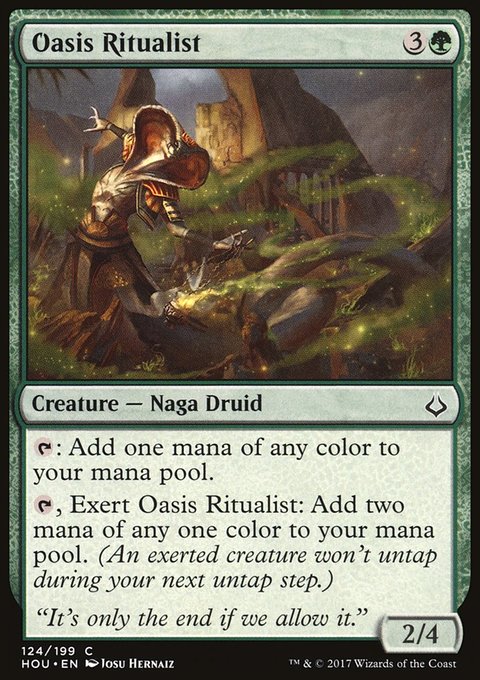 Oasis Ritualist, Hour of Devastation #124, Magic: The Gathering card