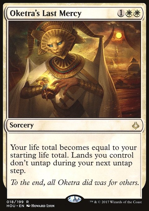 Oketra's Last Mercy, Hour of Devastation #18, Magic: The Gathering card