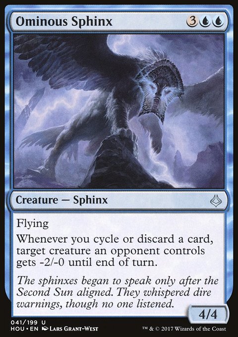 Ominous Sphinx, Hour of Devastation #41, Magic: The Gathering card
