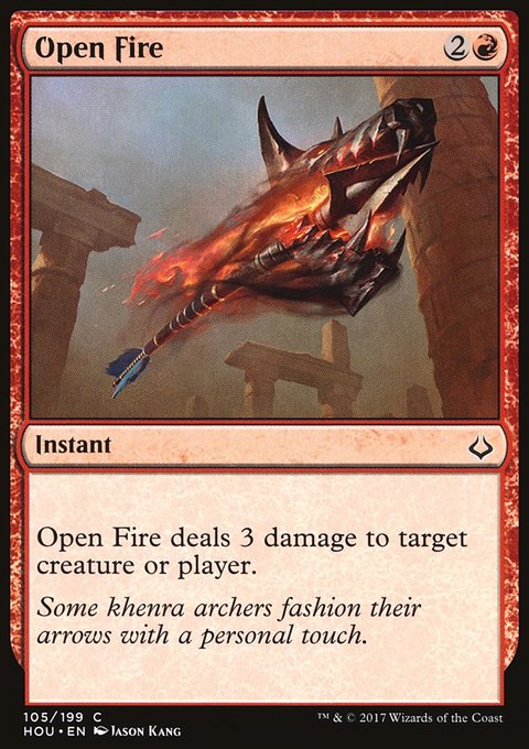 Open Fire, Hour of Devastation #105, Magic: The Gathering card