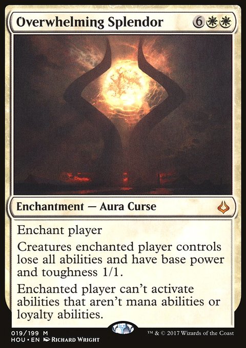 Overwhelming Splendor, Hour of Devastation #19, Magic: The Gathering card