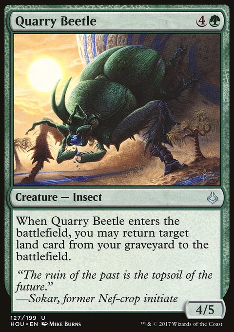 Quarry Beetle, Hour of Devastation #127, Magic: The Gathering card