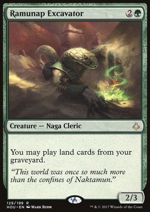 Ramunap Excavator, Hour of Devastation #129, Magic: The Gathering card