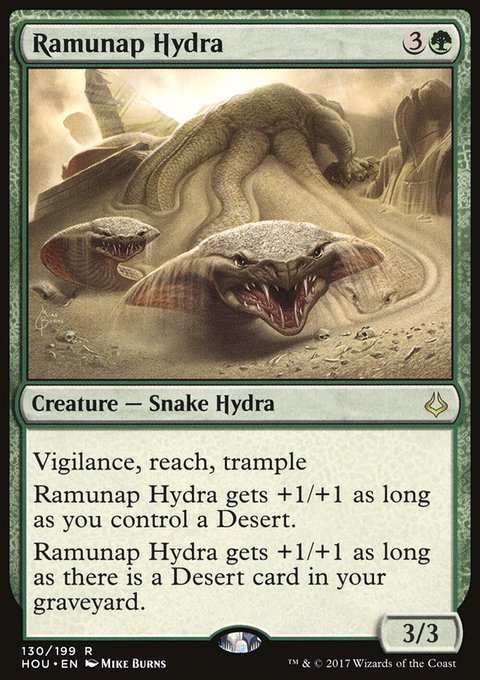 Ramunap Hydra, Hour of Devastation #130, Magic: The Gathering card