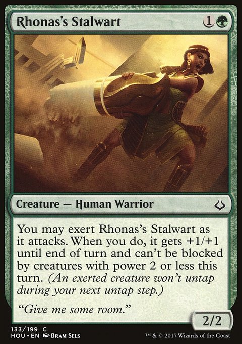 Rhonas's Stalwart, Hour of Devastation #133, Magic: The Gathering card