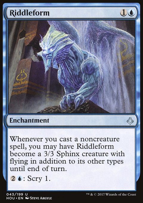 Riddleform, Hour of Devastation #43, Magic: The Gathering card