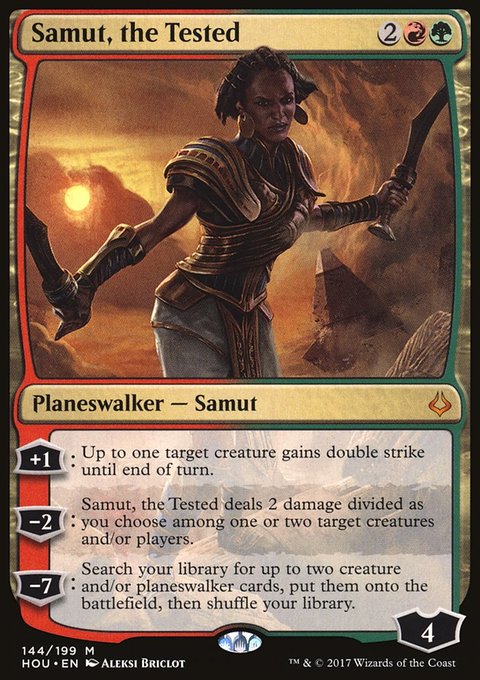 Samut, the Tested, Hour of Devastation #144, Magic: The Gathering card