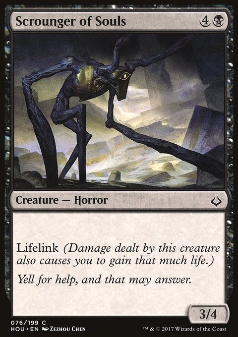 Scrounger of Souls, Hour of Devastation #76, Magic: The Gathering card
