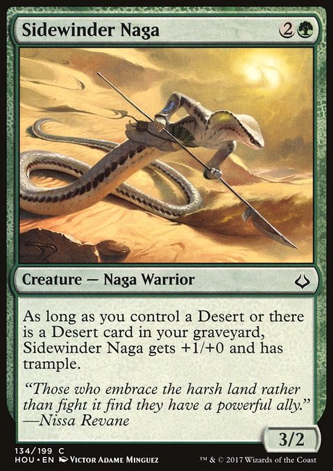 Sidewinder Naga, Hour of Devastation #134, Magic: The Gathering card