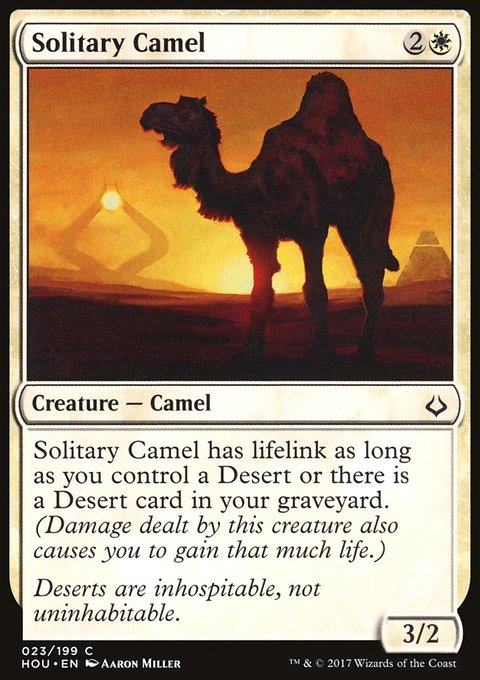 Solitary Camel, Hour of Devastation #23, Magic: The Gathering card