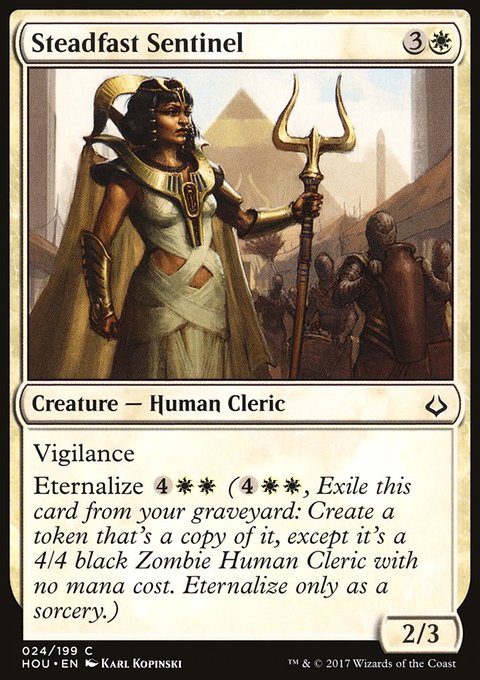 Steadfast Sentinel, Hour of Devastation #24, Magic: The Gathering card