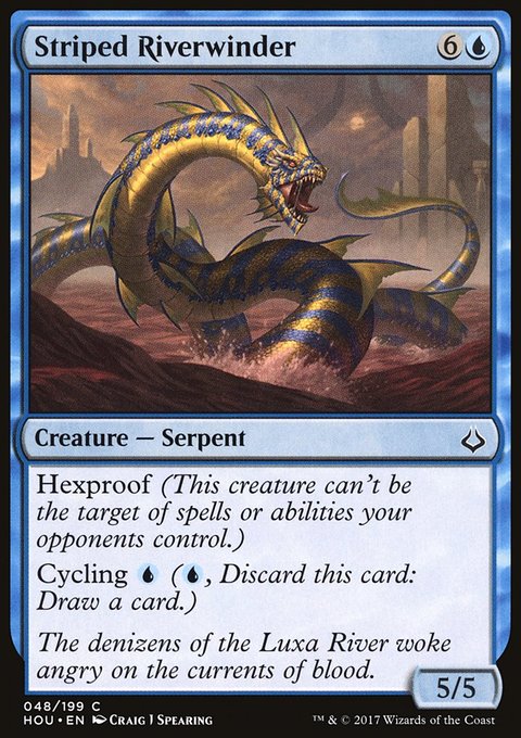 Striped Riverwinder, Hour of Devastation #48, Magic: The Gathering card