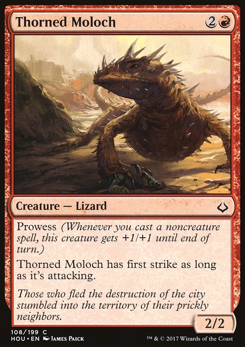 Thorned Moloch, Hour of Devastation #108, Magic: The Gathering card
