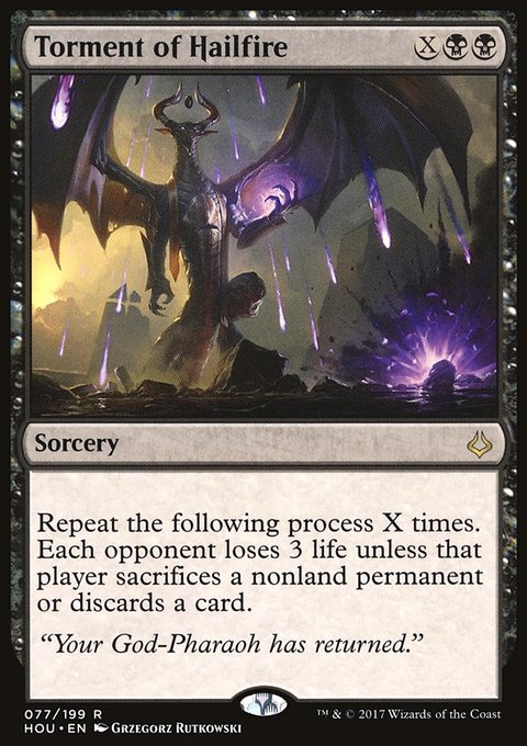Torment of Hailfire, Hour of Devastation #77, Magic: The Gathering card
