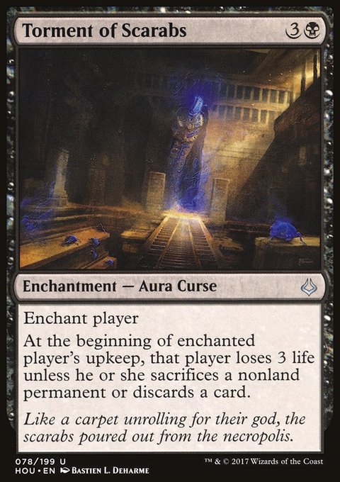 Torment of Scarabs, Hour of Devastation #78, Magic: The Gathering card