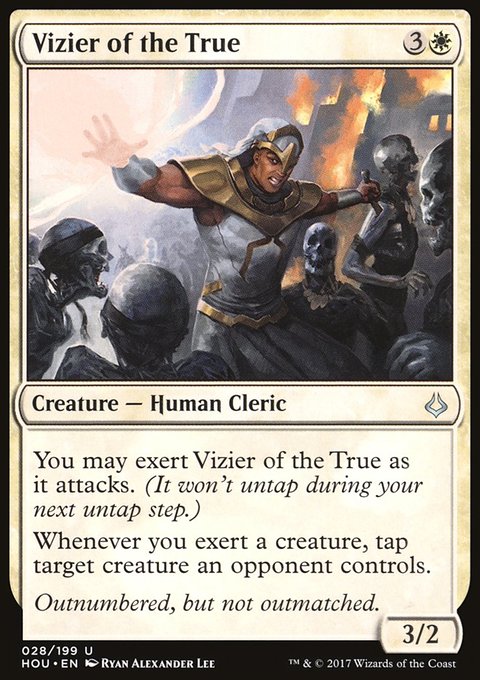 Vizier of the True, Hour of Devastation #28, Magic: The Gathering card