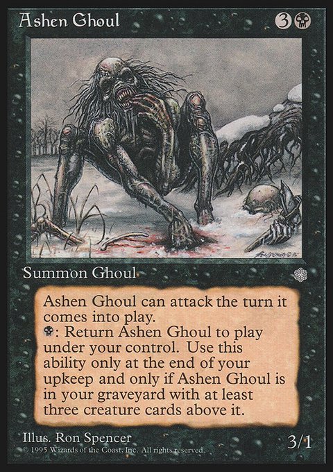 Ashen Ghoul, Ice Age #114, Magic: The Gathering card