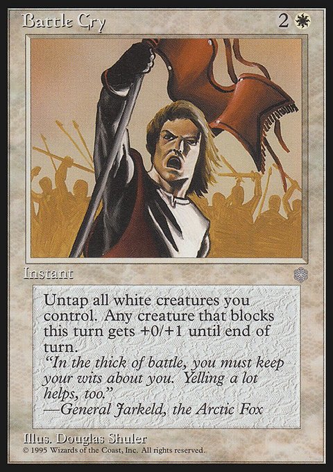 Battle Cry, Ice Age #5, Magic: The Gathering card
