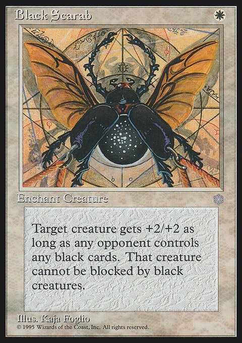 Black Scarab, Ice Age #6, Magic: The Gathering card