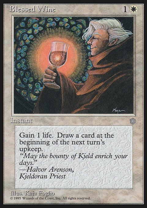 Blessed Wine, Ice Age #7, Magic: The Gathering card