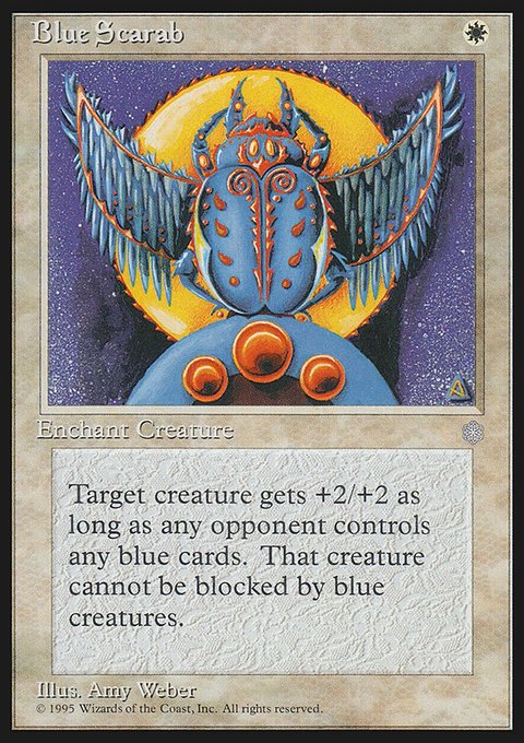 Blue Scarab, Ice Age #9, Magic: The Gathering card