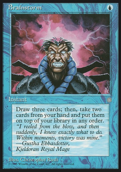 Brainstorm, Ice Age #61, Magic: The Gathering card