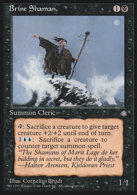 Brine Shaman, Ice Age #115, Magic: The Gathering card