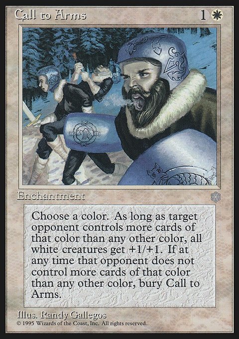 Call to Arms, Ice Age #10, Magic: The Gathering card
