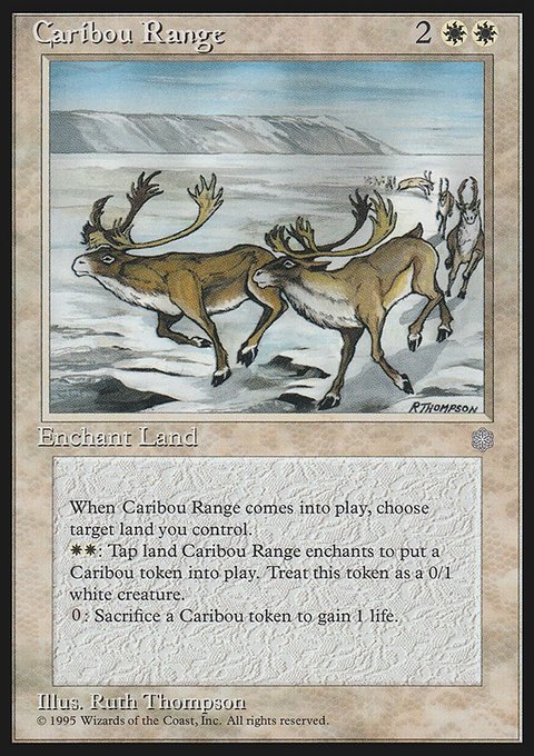 Caribou Range, Ice Age #11, Magic: The Gathering card
